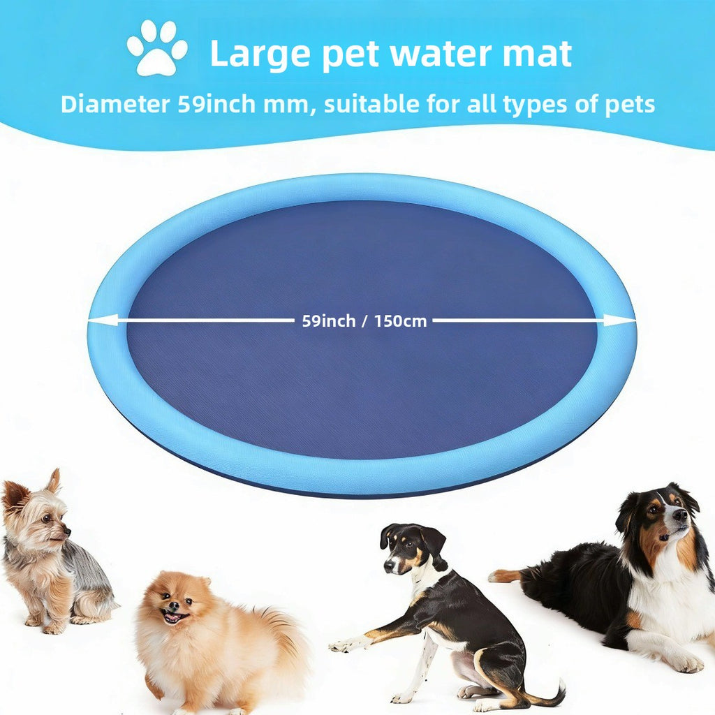 Round PVC Pet Water Spray Mat